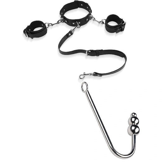 and Beaded Cuffs Anal Hook Collar with Elegant 5334 0724
